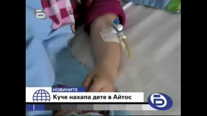 *btv Новините* Куче нахапа жестоко 3 - годишно момченце в Айтос 07.05.2009 