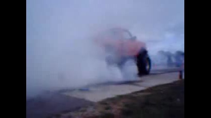 big truck burnout