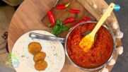 Рецептата днес: Картофени кюфтета със сос от кисело мляко и домашна лютика - „На кафе” (08.07.2025)