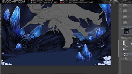 y2mate.com - Moonlight crystals and a night dragon Digital painting no54 no audio Isvoc_1080pfhr.mp4