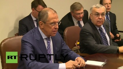 USA: Lavrov meets with NATO's Stoltenberg in NYC