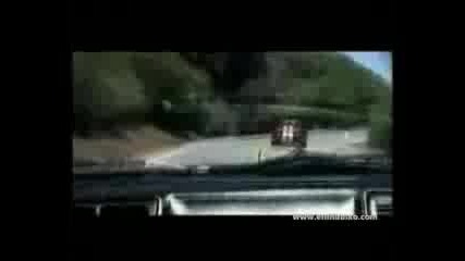 Pri gonka mejdy Ferrari i Viper - Viper crash 
