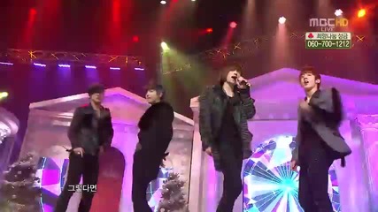 Teen Top - No more perfume on you + Supa Luv @ Music Core X - mas Special (24.12.2011)