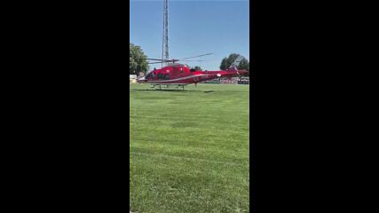 Медицински хеликоптер транспортира по спешност жена с мозъчен кръвоизлив от Горна Оряховица до София