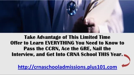 Crna School Admissions - The Cold Hard Facts