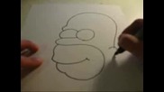 Как да нарисуваме Хоумър Симпсън за 20 секунди