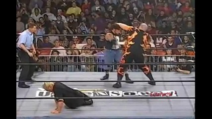 Wcw Raven vs Bam Bam Bigelow vs Hak (sandman) 1 2 - Uncensored 