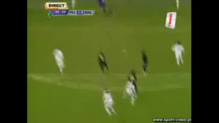 Ac Milan Vs Sporting Braga Ronaldinho Goal 1 - 0