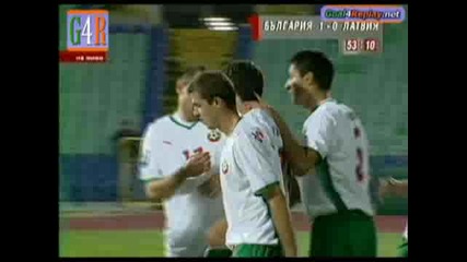 Bulgaria - Latvia 1 - 0 Goal na Dimitar Rangelov
