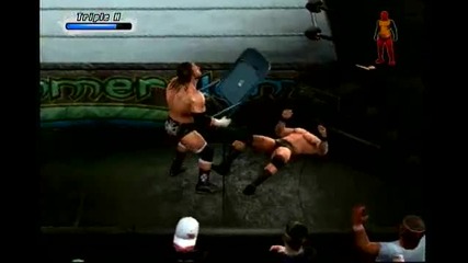 Smackdown vs Raw 2009 - Triple H vs Randy Orton Last Man Standing 3/4 