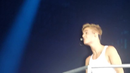 Justin Bieber Believe Tour Dortmund - Scrappy on Stage & Be Alright