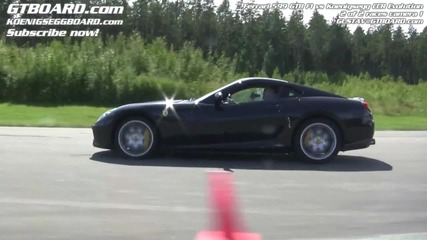 Koenigsegg ccr vs Ferrari Enzo599 gtb
