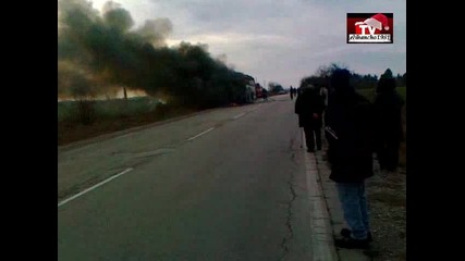 Пожар на Автобус в Село Зафирово 