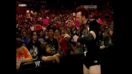 Sheamus говори за мача си на Summerslam [ Raw 23.08.10]