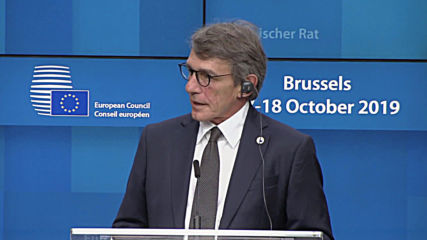 Belgium: EU 'ready' to ratify Brexit deal before October 31 deadline - EP Pres. Sassoli