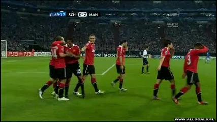 Schalke 04 0-2 Manchester United ( Rooney )