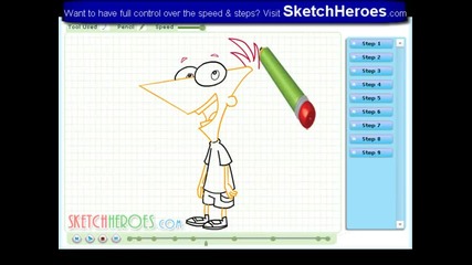 How to draw Phineas Flynn ( Phineas Ferb )