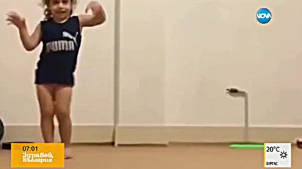 3-годишни дете демонстрира завидни атлетични умения