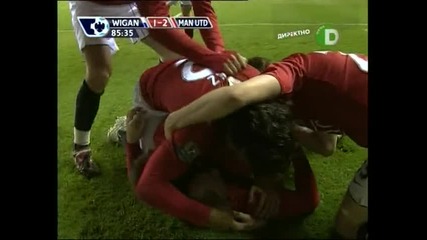 Wigan - Man Utd - решаващ гол на Карик