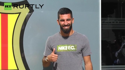 FC Barcelona’s Newest Player Arda Turan Arrives Camp Nou
