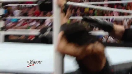 Roman Reigns sparks massive brawl with Kane Raw, July 7, 2014
