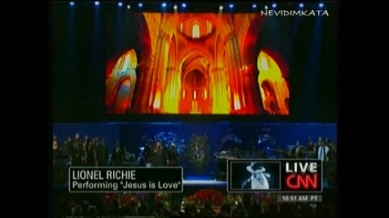 C N N - Memorial В Памет На Майкъл Джексън - Lionel Richie * Jesus Is Love* 07.07.09