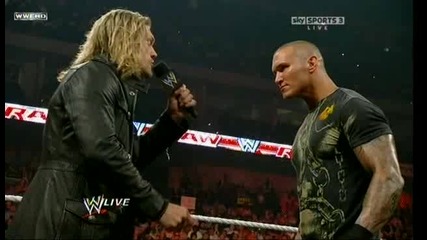 Randy Orton в Cutting Edge! Wwe Raw [05.03.10]