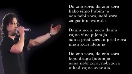 Aca Lukas - Da zna zora - (Audio - Live 1999)