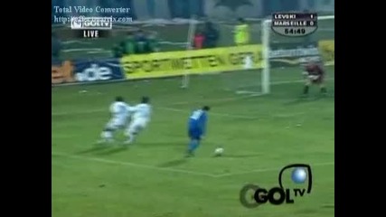 Levski - Marseille - 12.01.05 - Hristo Yovov Goal