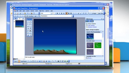 Microsoft® Powerpoint 2003: How to embed a Youtube® video presentation on Windows® Xp?