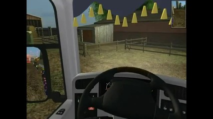 Euro Truck Simulator 2008 haulin military equipment to Ovied