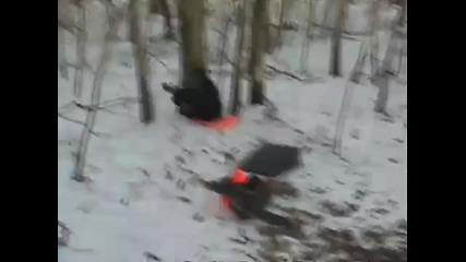 Horrible Sledding Accident 