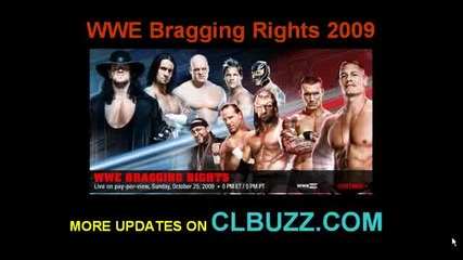 Wwe Bragging Rights 2009 Matches card 