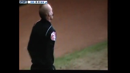 Robbie Savage ballbuster assault on Linesman 