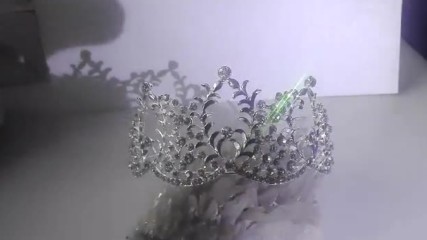 Корона за коса белгийски кристали с място за закрепване на воал - Lady of the Nature от Absoluterose