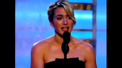 Kate Winslet Wins a Golden Globe(2009)