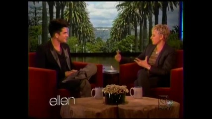 Adam Lambert interview on Ellen January 19, 2012