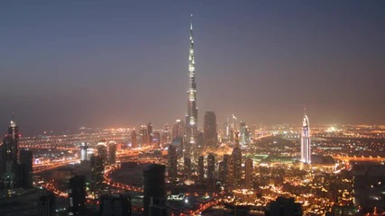 Красива Гледка над Дубай - Timelapse Hd 