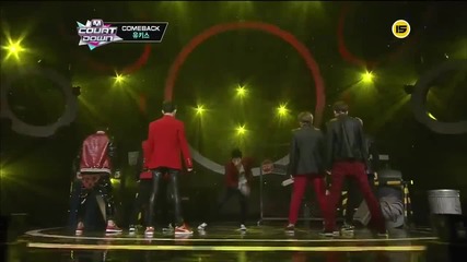 U-kiss - Love is Painful + Standing Still @ M Countdown Comebackstage 130307
