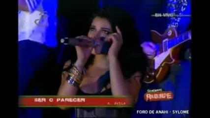 [hq] Rbd y Ana Paula cantan Ser o Parecer [concierto Rebelde