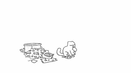 Simons Cat - Sticky Tape