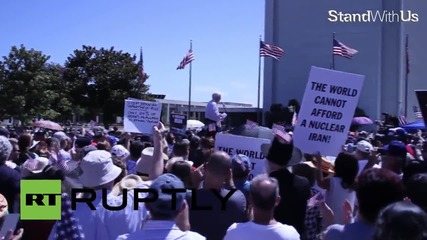 USA: Israeli organisation fumes against Iran deal with LA protest