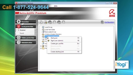Scan your Windows® Vista - based Pc using Avira® antivirus 