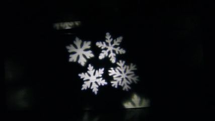 Led лазер снежинки