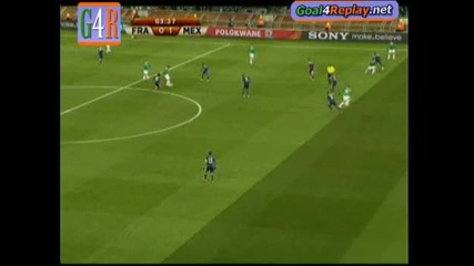 17.06.2010 Франция - Мексико 0:1 Гол на Ернандес - Мондиал 2010 Юар 