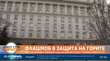 WWF България организира флашмоб пред президетството в защита на горите