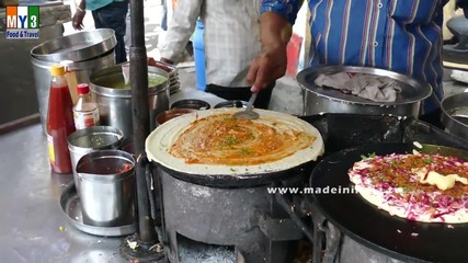 Бърза Храна на улицата в Мумбай - Masala Dosa 