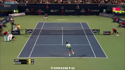 Insanity From Roger Federer - Toronto 2014