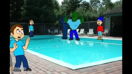 zombie and Squid Get Banned From The Pool