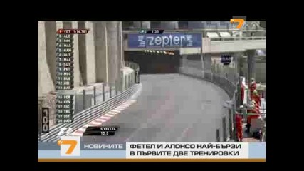 Фетел и Алонсо най-бързи в първите две тренировки